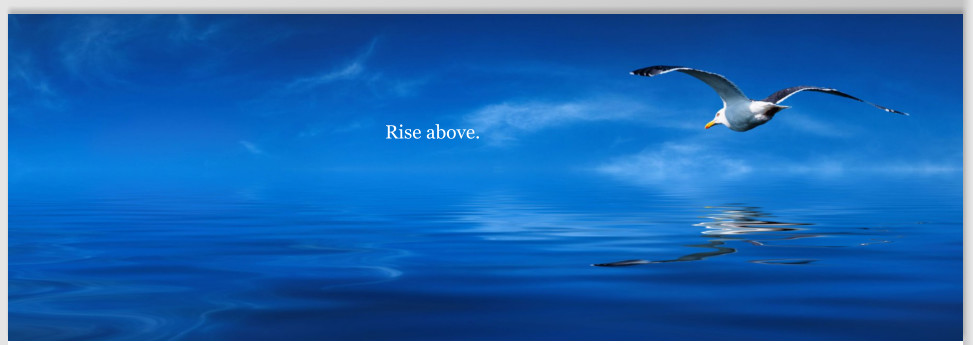Rise above.
